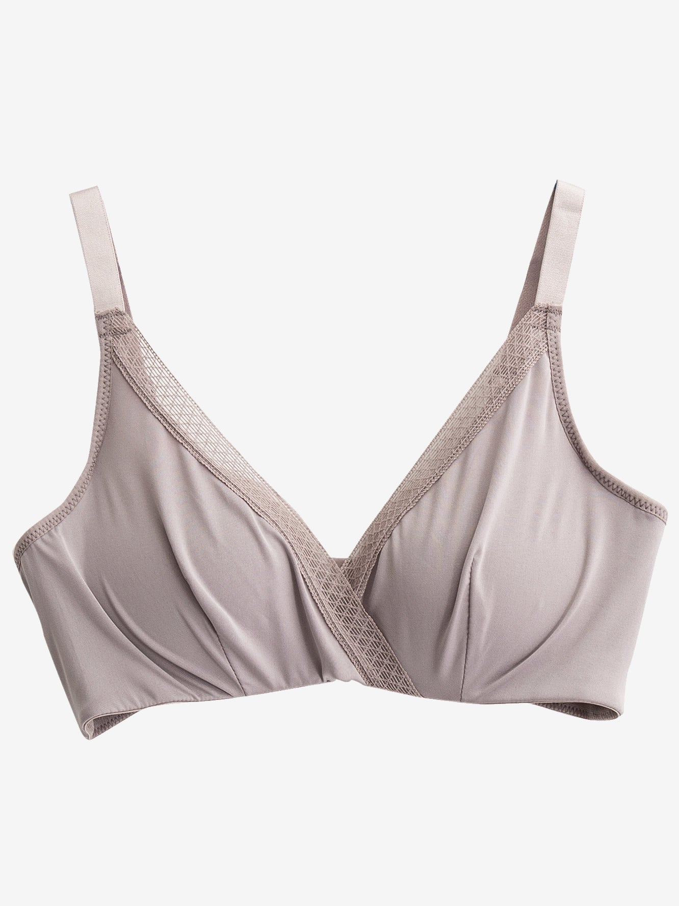 Soutien-gorge confortable en Dentelle Mélangée de soie (Culotte non incluse)