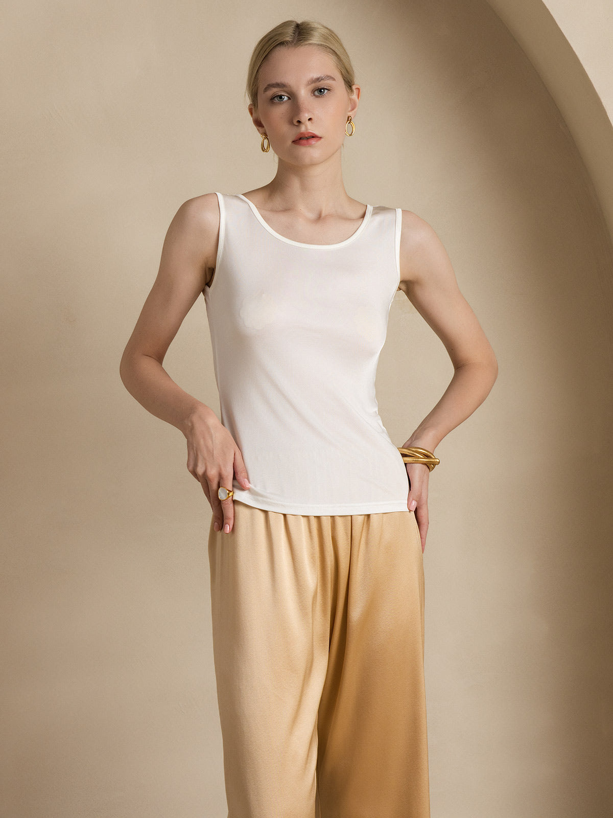 Débardeur Lounge En Pure Soie