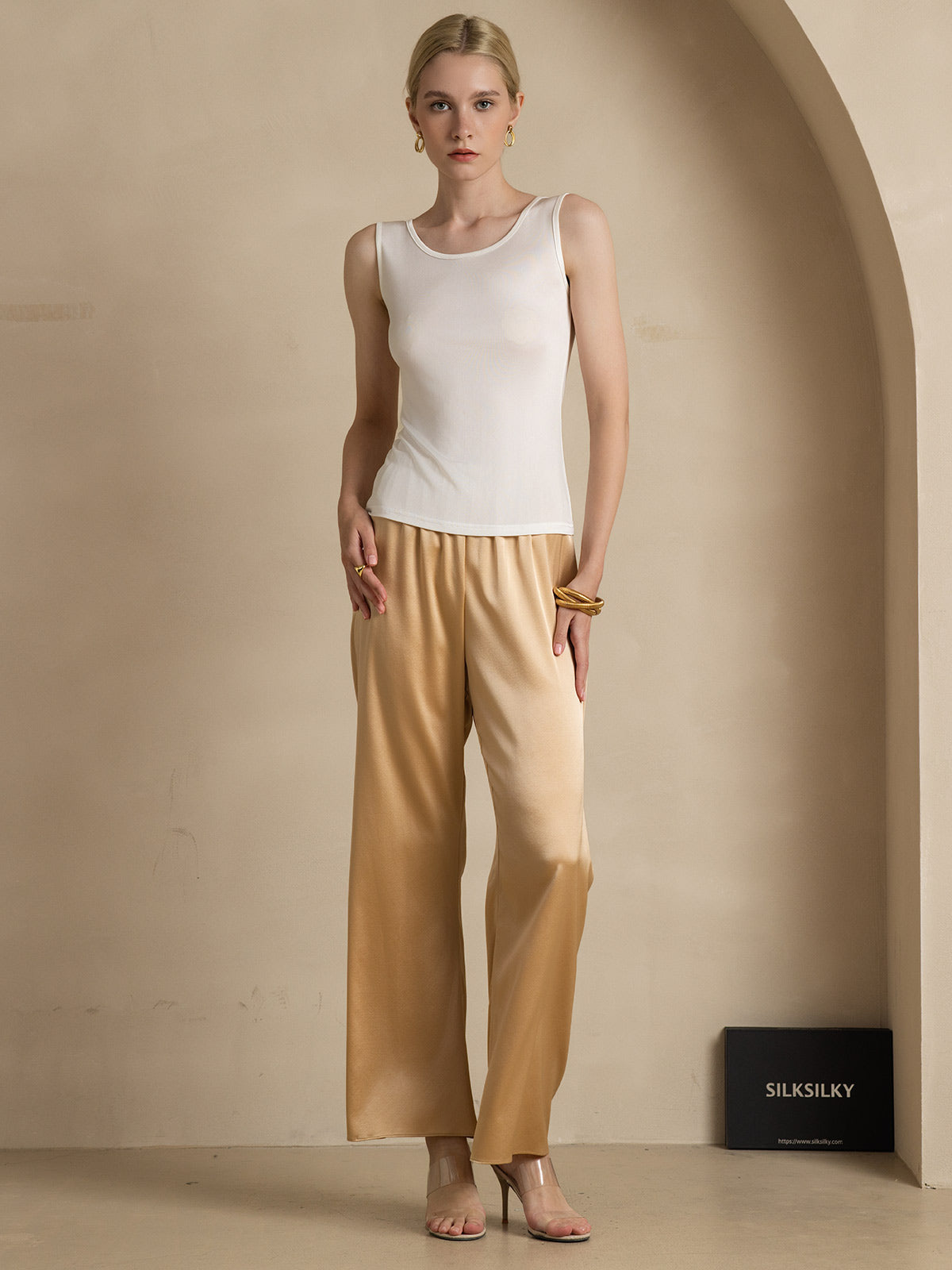 Débardeur Lounge En Pure Soie