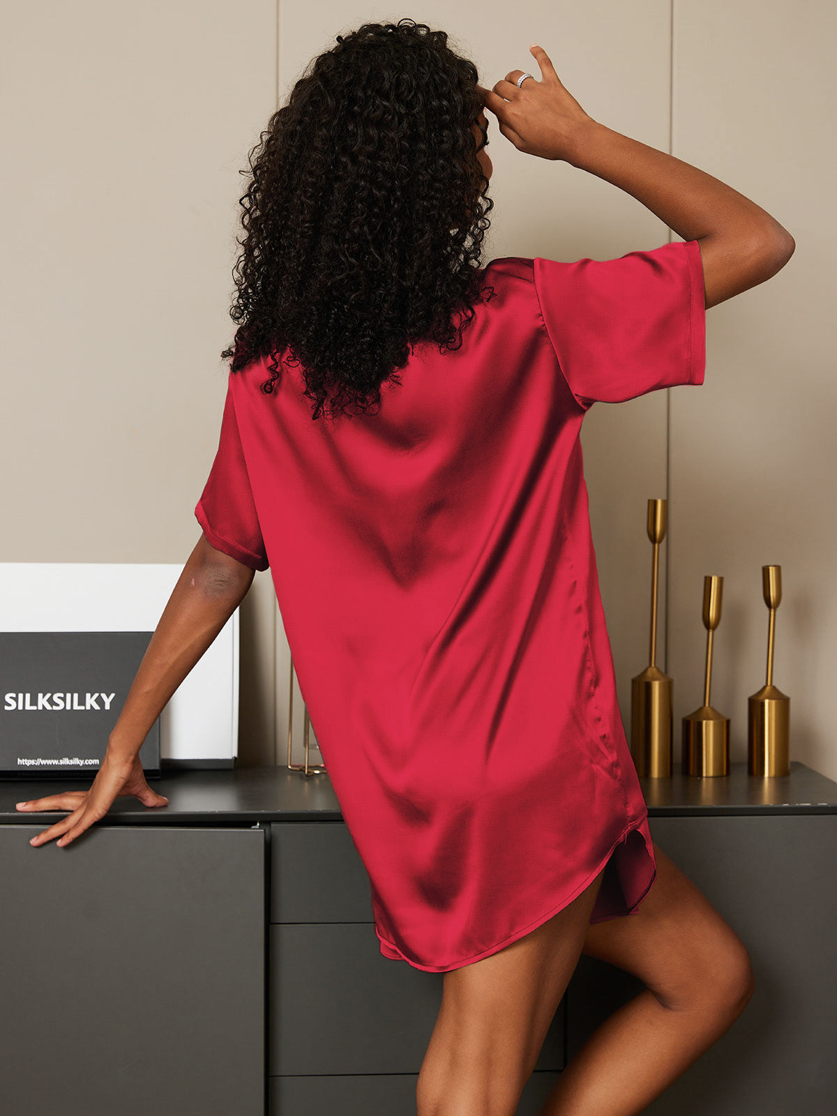 Pure Soie Courtes Manches Pyjamas