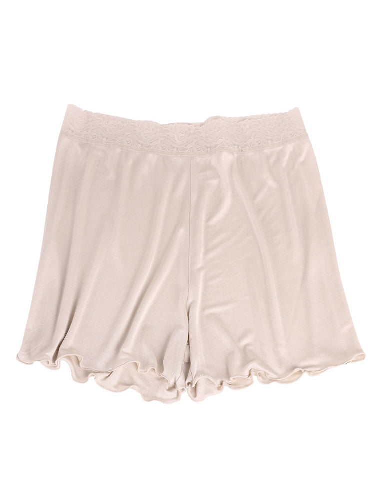 Boxer Lingerie Culotte Tricotée en Soie (Soutien-Gorge NON Inclus)