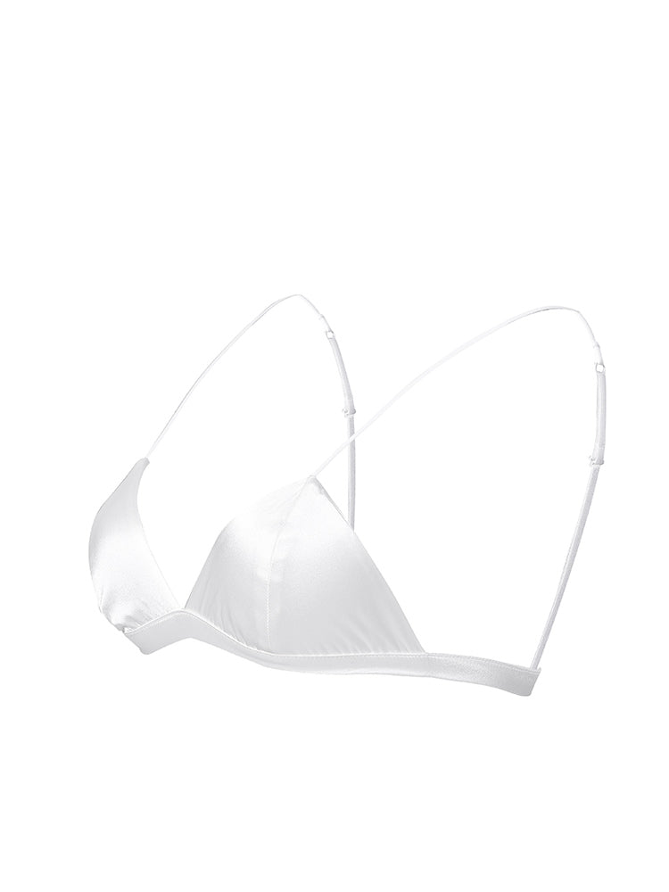Soutien-gorge Sexy sans fil en soie Mélangée (Culotte non incluse)